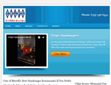 Tablet Screenshot of chipshamburgersmerrill.com